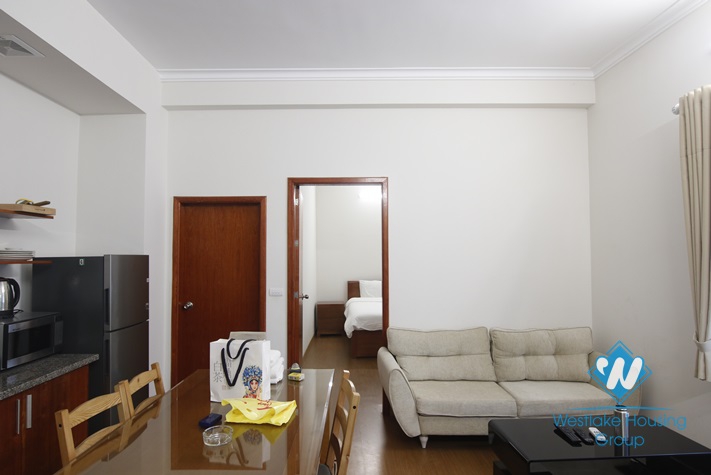 Simple apartment with small yard for rent in Ba Dinh District 